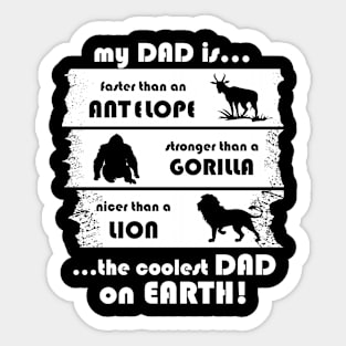 Father's Day Child Baby Gift Dad Sticker